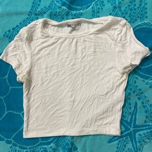 Zara white t shirt